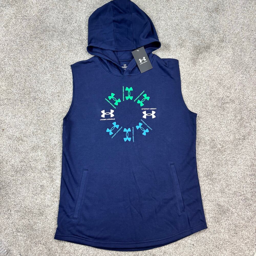 New! Under Armour Youth XL Navy Sweatshirt tank